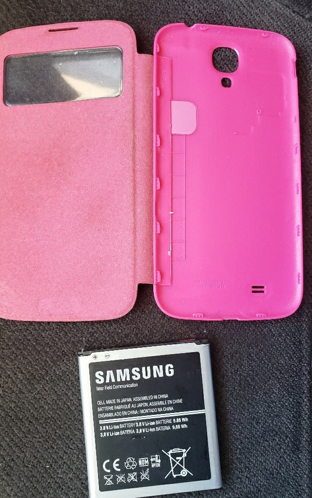 Samsung Galaxy s4 flip case + battery - Picture 2 of 2